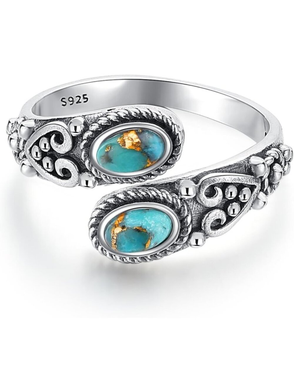 Adjustable Just Breathe Rings for Women, Size 6-8, Stylish & Unique Jewelry